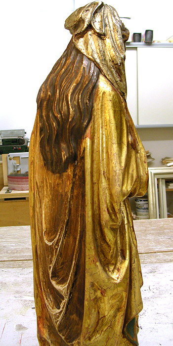 Restaurierte Madonna Detailansicht