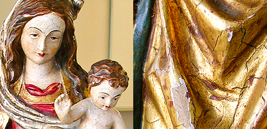 Restaurierung von Rahmen und Figuren